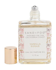 Sand + Fog Vanilla Sugar rollerball for on-the-go fragrance touch-ups.