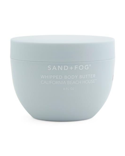 Sand + Fog Whipped Body Butter in California Beach House scent for daily moisture and soft skin
