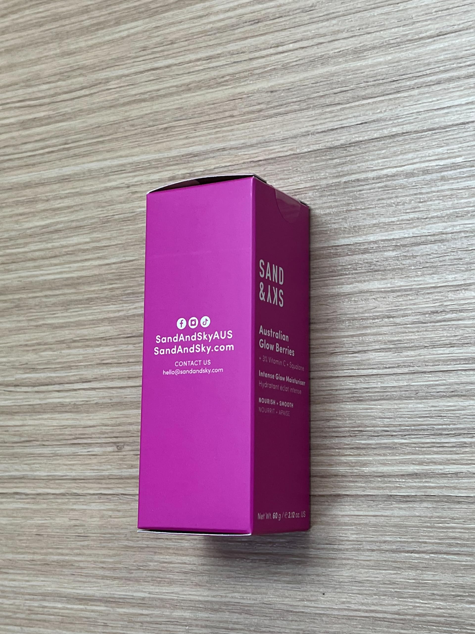 Sand & Sky Vegan Squalane formula absorbs quickly for a light daily cream.