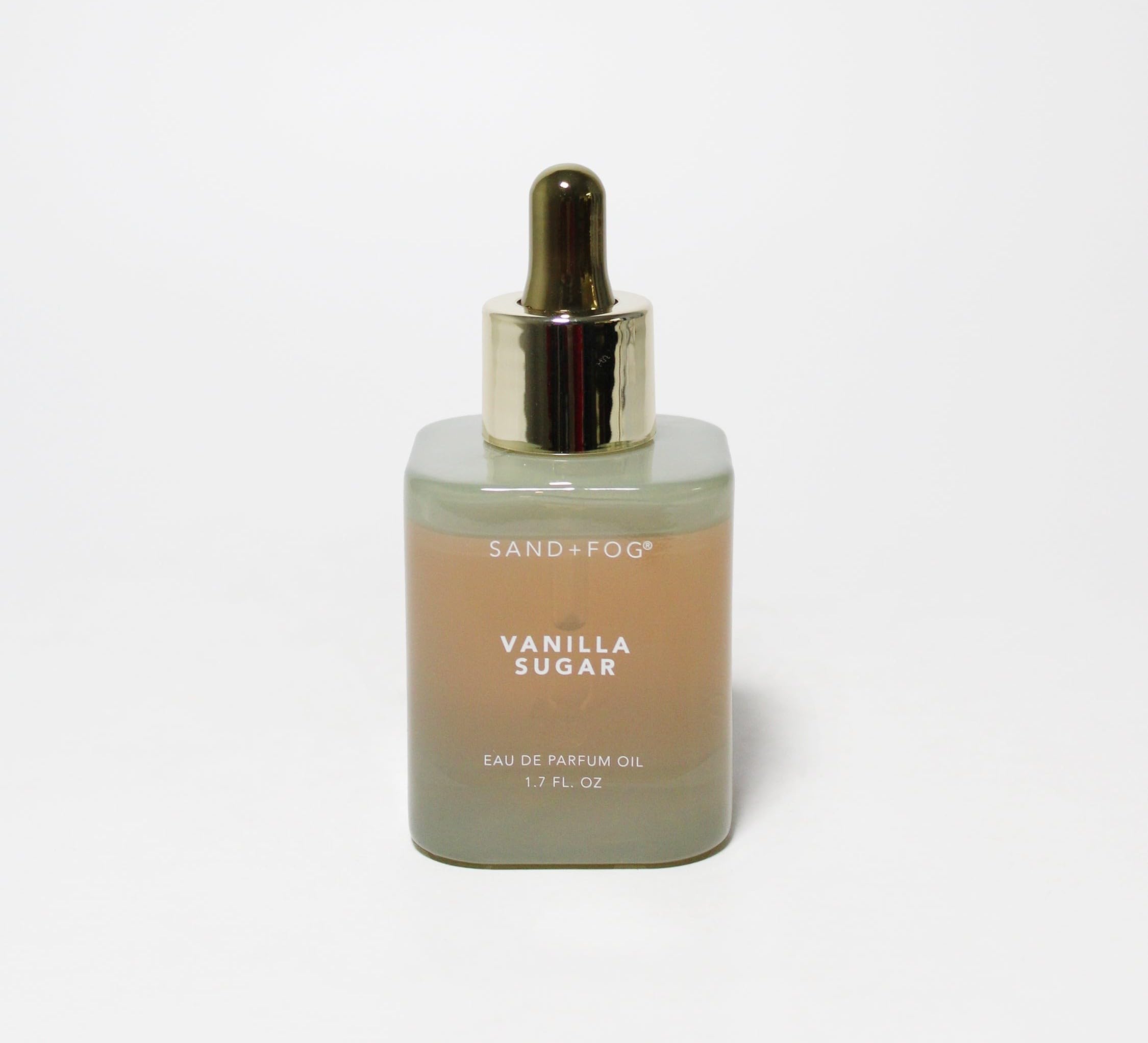Sand + Fog Vanilla Sugar oil bottle for subtle, long-lasting daily fragrance.
