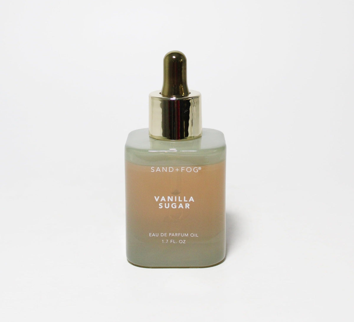 Sand + Fog Vanilla Sugar oil bottle for subtle, long-lasting daily fragrance.