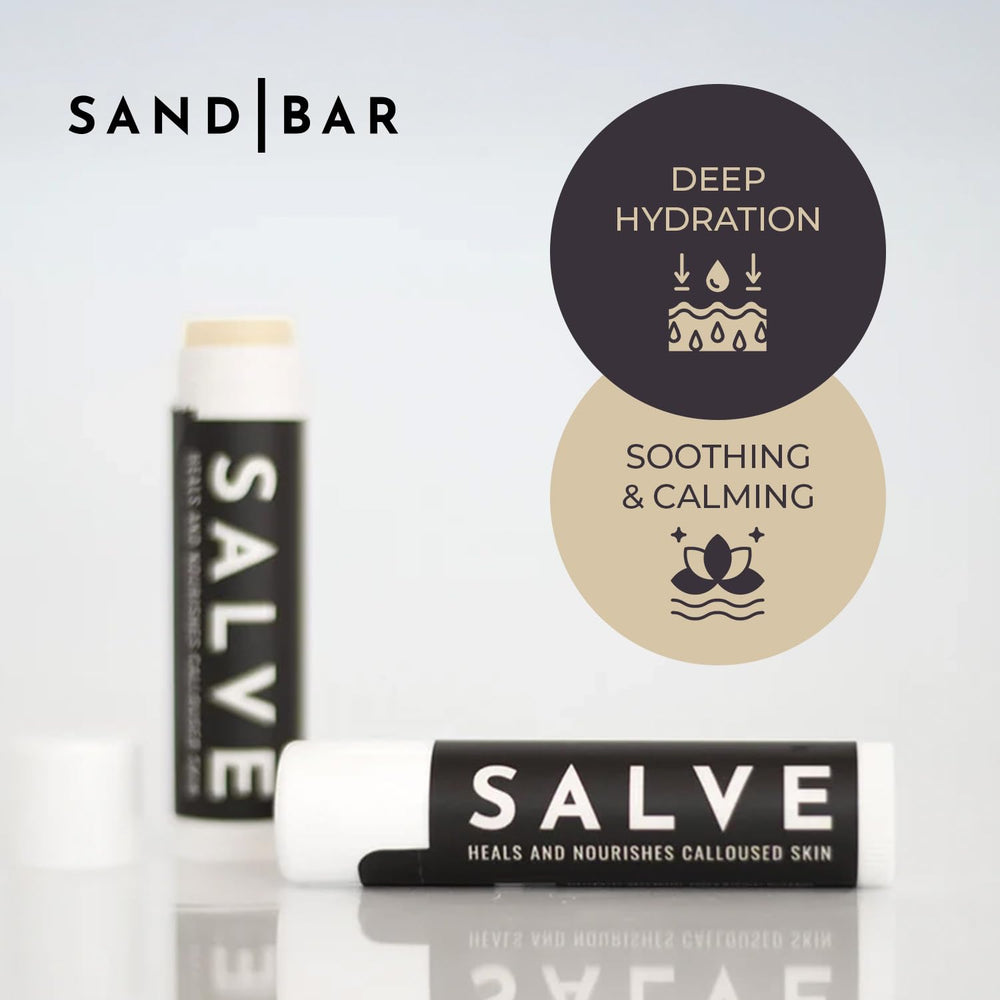 SandBar Callus Salve highlights eight natural ingredients for skin comfort