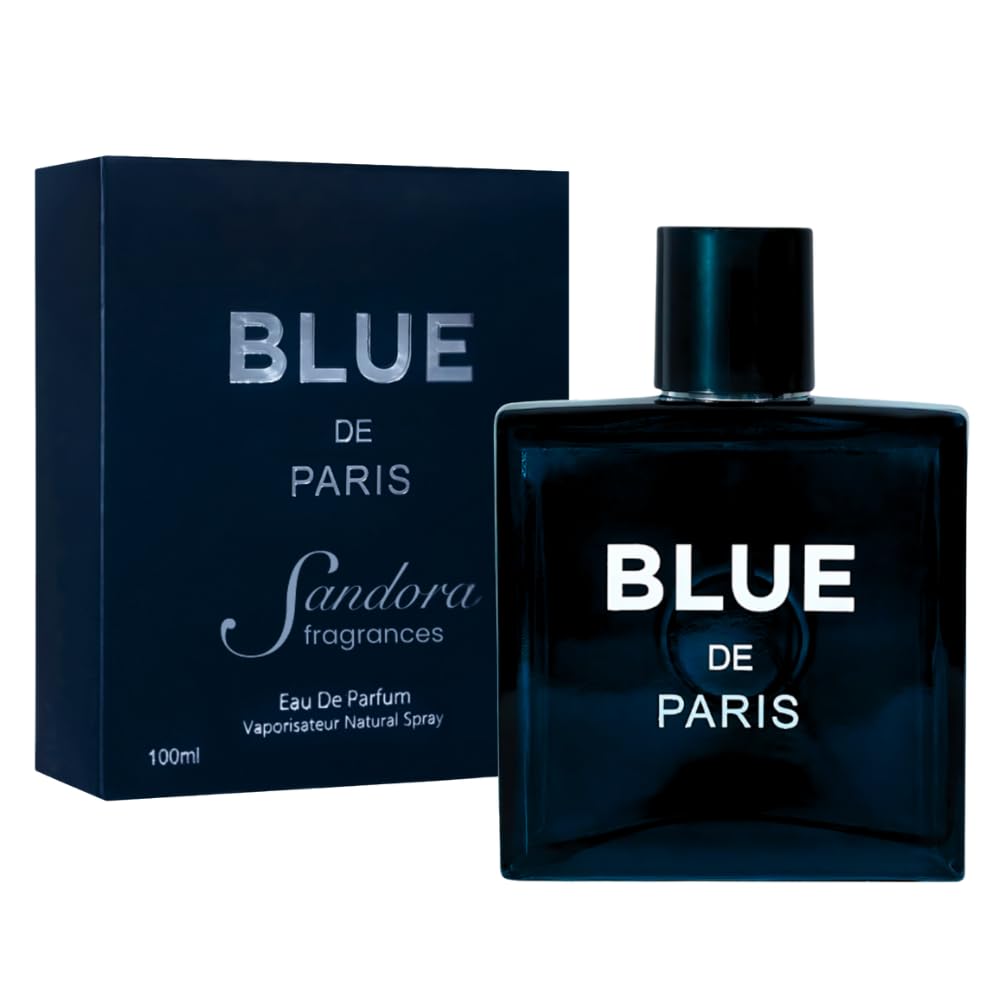 Sandora Fragrances men's cologne bottle front view with citrus and woods for daily wear.