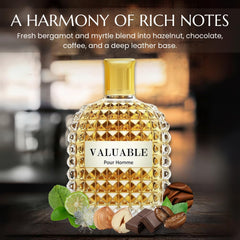 Sandora Fragrances men woody drydown supports versatile wear from day to night.