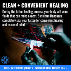 Saniderm Flex provides long-lasting protection for a clean healing environment.