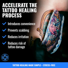 Saniderm Flex latex-free bandage minimizes irritation during healing.