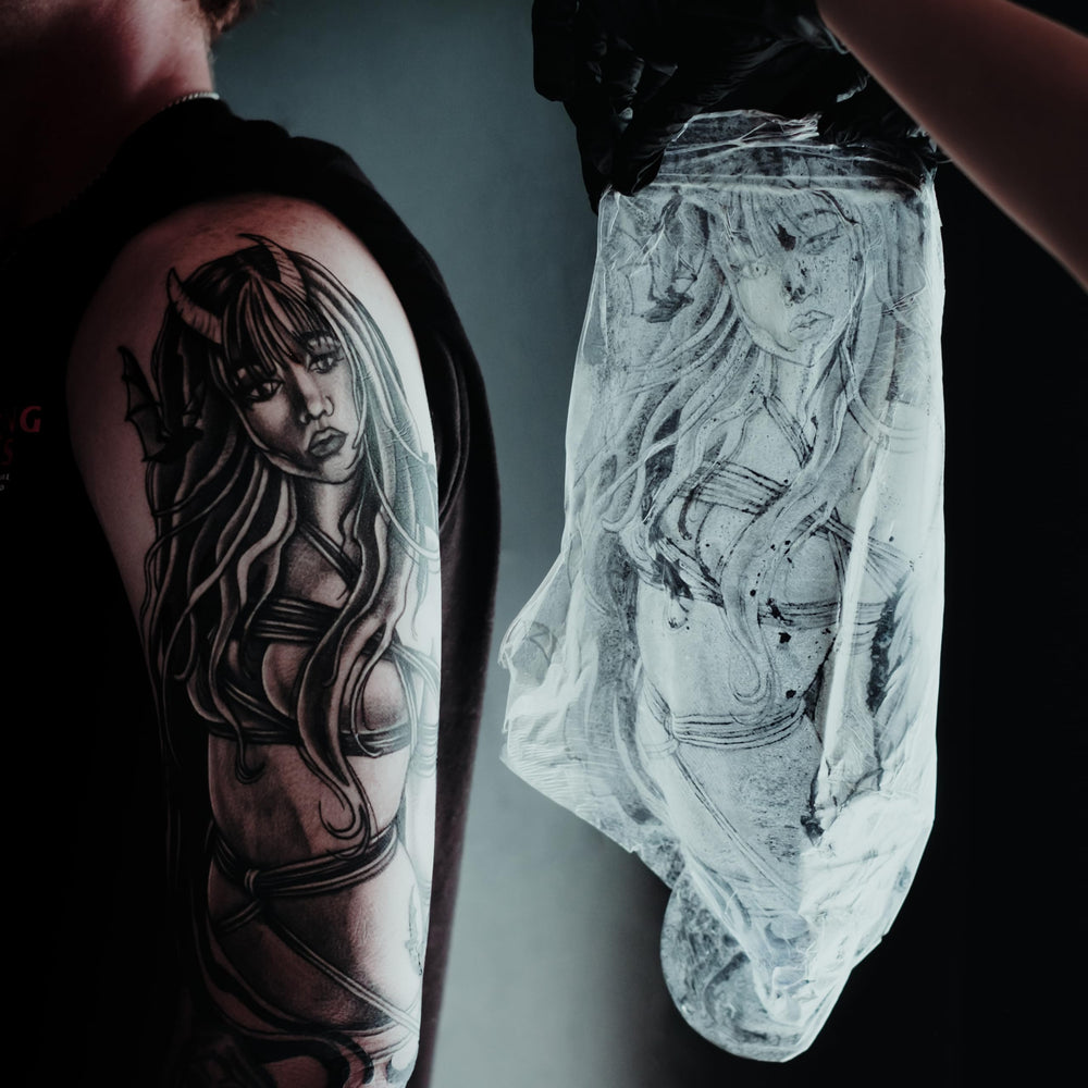 Saniderm Original bandage protects tattoos through everyday life adventures.