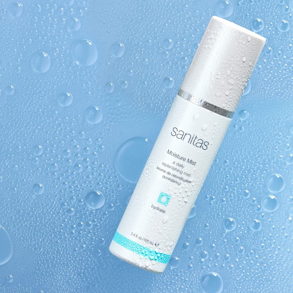 Sanitas Moisture Mist dispense action demonstrates easy spray and quick refresh