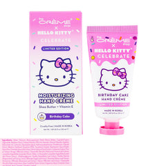 Sanrio Creme Shop Hello Kitty birthday cake lotion with shea butter nourishes skin.