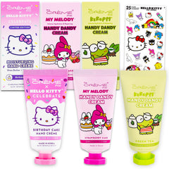 Sanrio x The Creme Shop Hello Kitty bundle gift set with stickers, ideal for fans.
