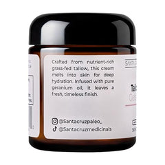 Application of Santa Cruz Paleo moisturizer on hands and face for daily hydration.