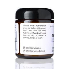 Santa Cruz Paleo minimalist ingredients label emphasizing clean paleo skincare.