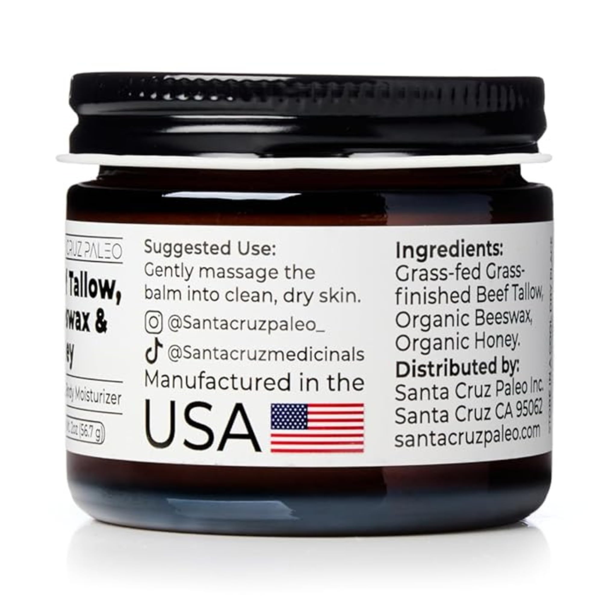 Santa Cruz Paleo minimalist three-ingredient moisturizer with no fragrances.