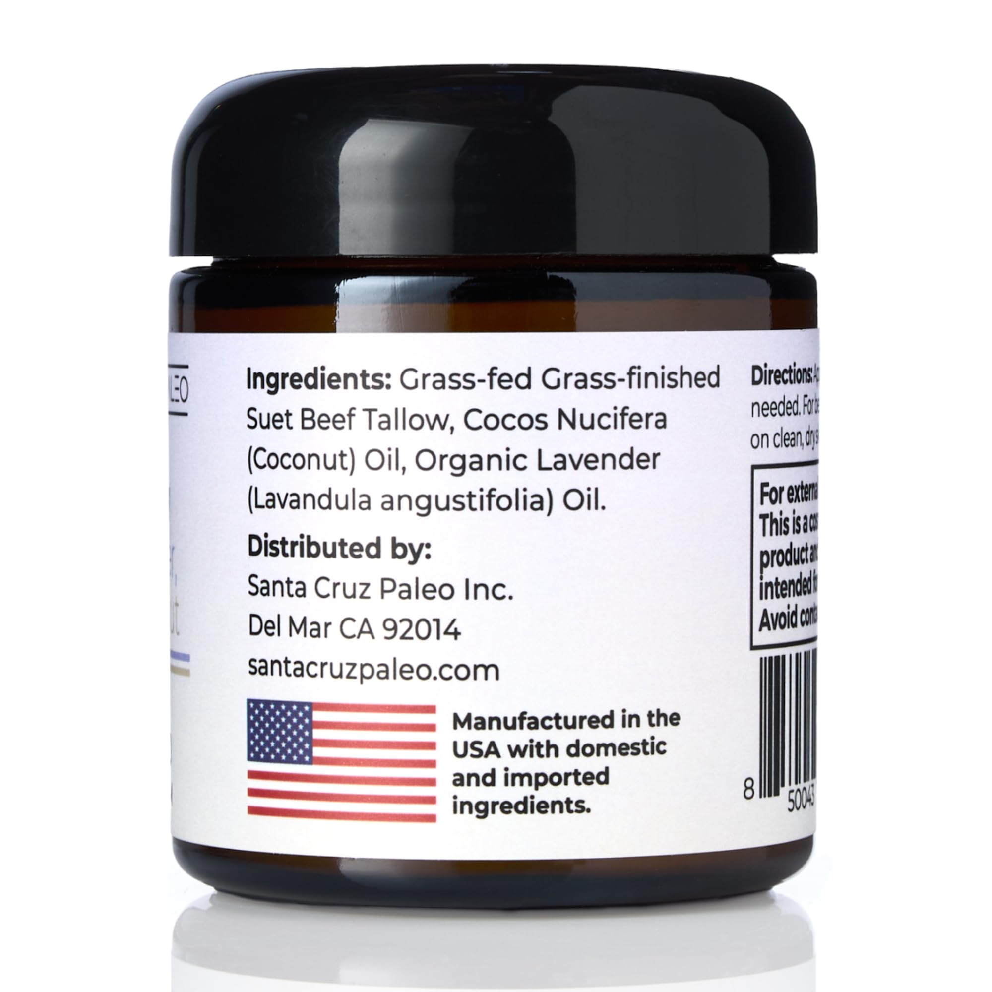Santa Cruz Paleo organic lavender essential oil close-up with soothing fragrance.