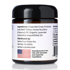 Santa Cruz Paleo organic lavender essential oil close-up with soothing fragrance.