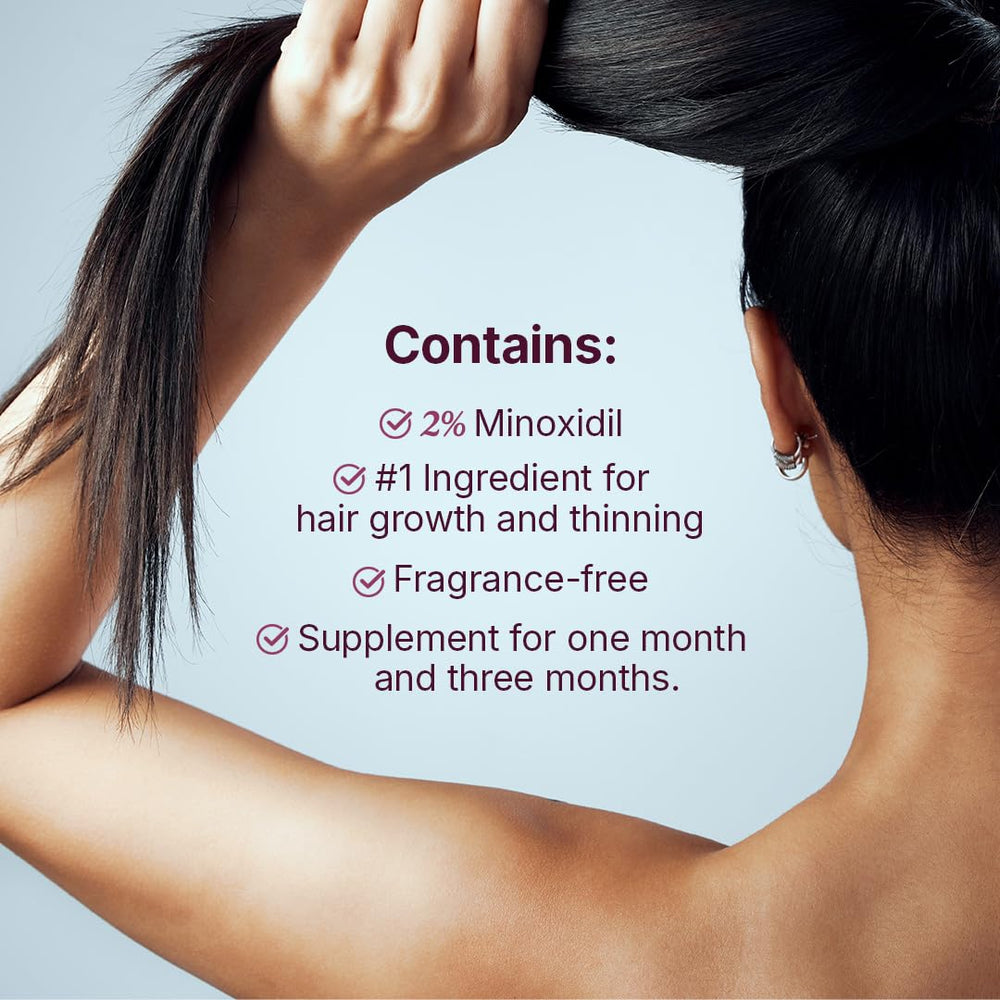 Santo Remedio minoxidil 2% label indicates clinically studied support.