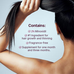 Santo Remedio minoxidil 2% label indicates clinically studied support.