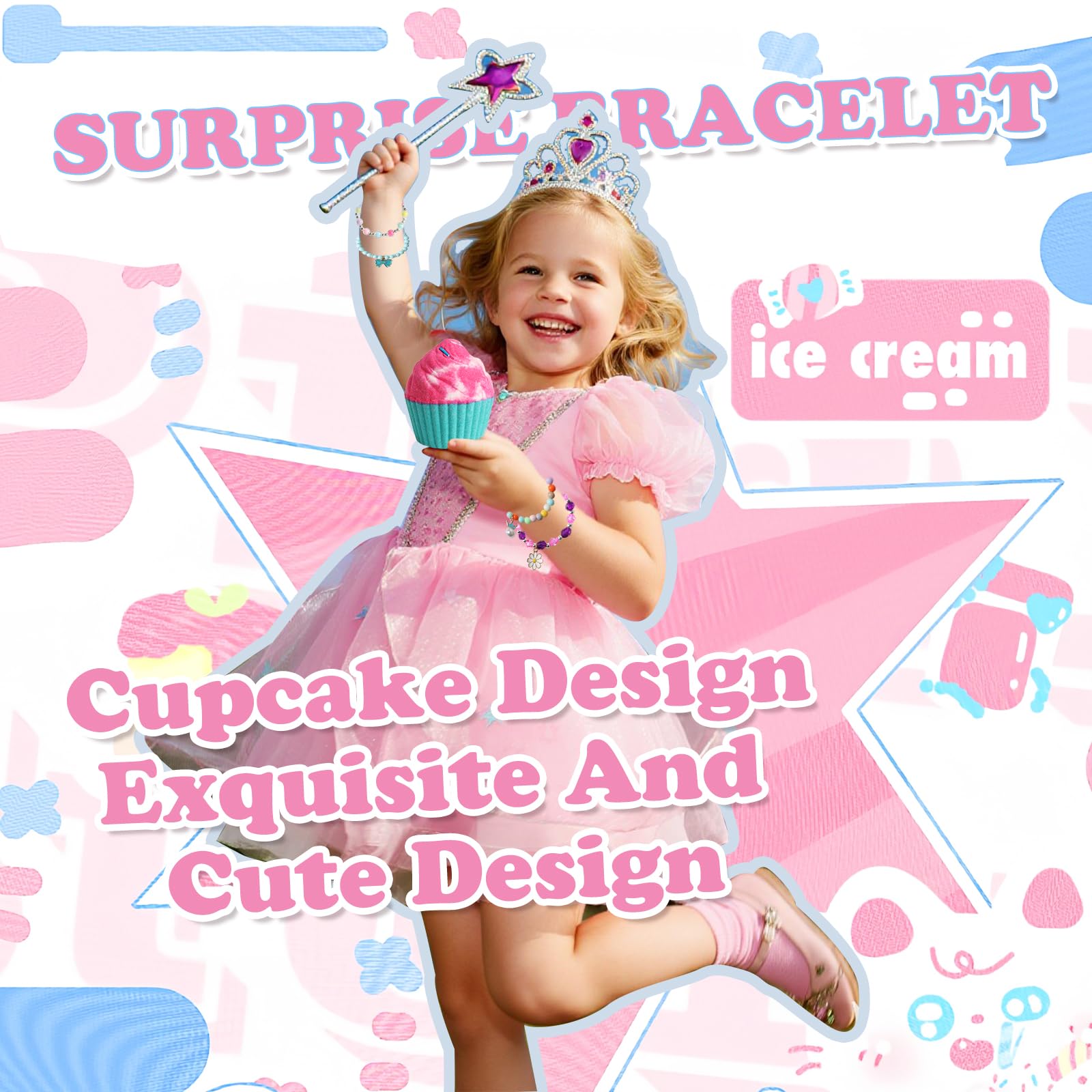 Santrela cupcake bath bombs with sprinkles design for magical bath time.