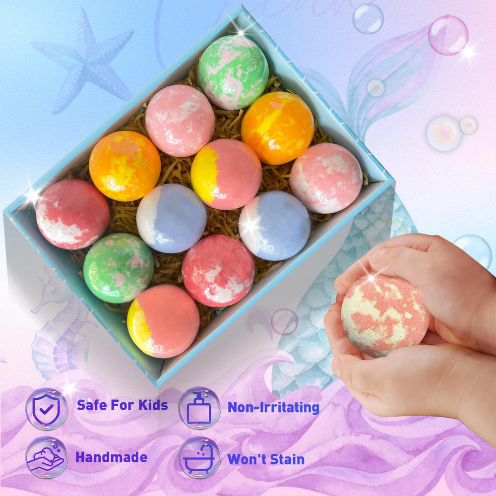 Santrela scented bath bombs with six fruity fragrances