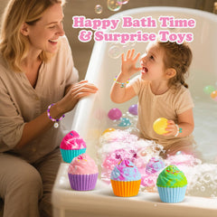 Santrela Blueberry scented bath bomb delivers vibrant color and bubbles.