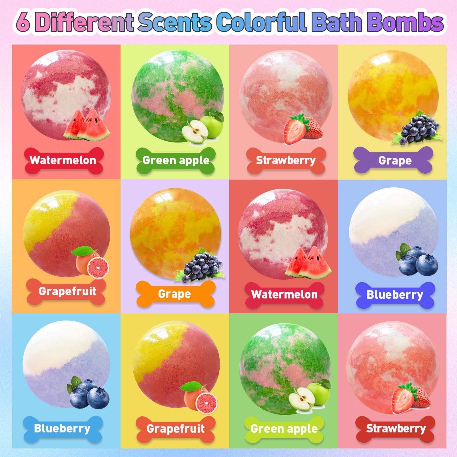 Santrela bath bombs with a surprise toy mermaid tail