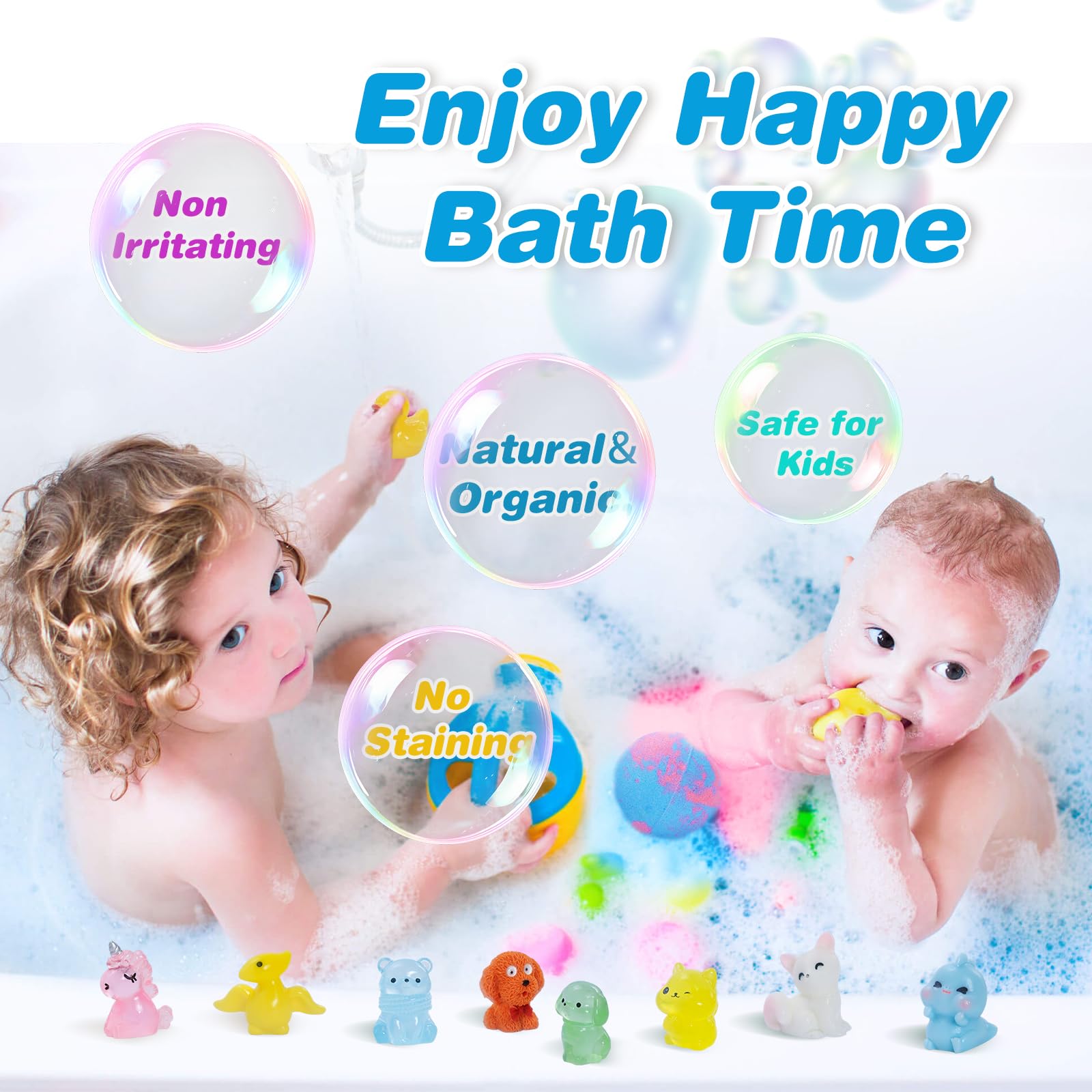 Santrela kids enjoy bath time with fizz and surprise toy