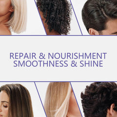 SANZHUAN lavender conditioner applying to hair for silky shine