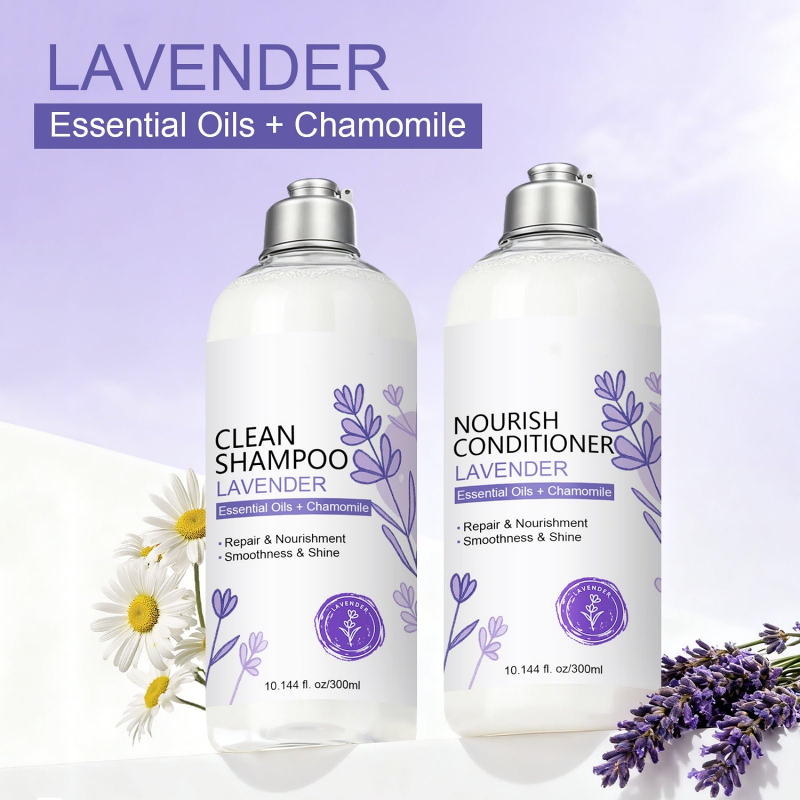 SANZHUAN lavender essential oil bottle for calming hair care ritual