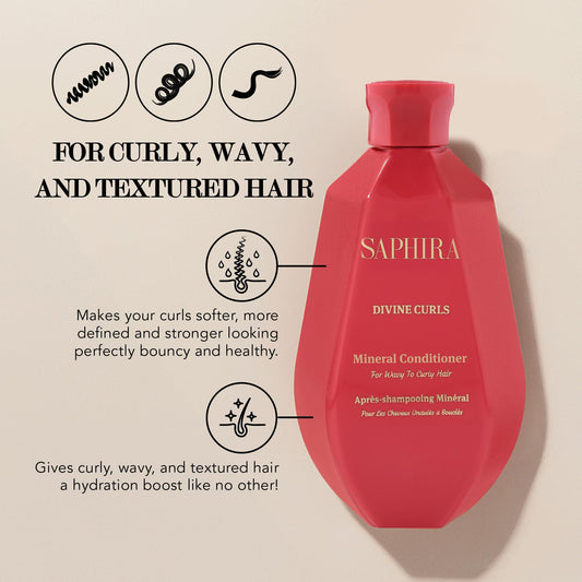 Creamy Divine Curls Conditioner on hand showing moisturizing texture.