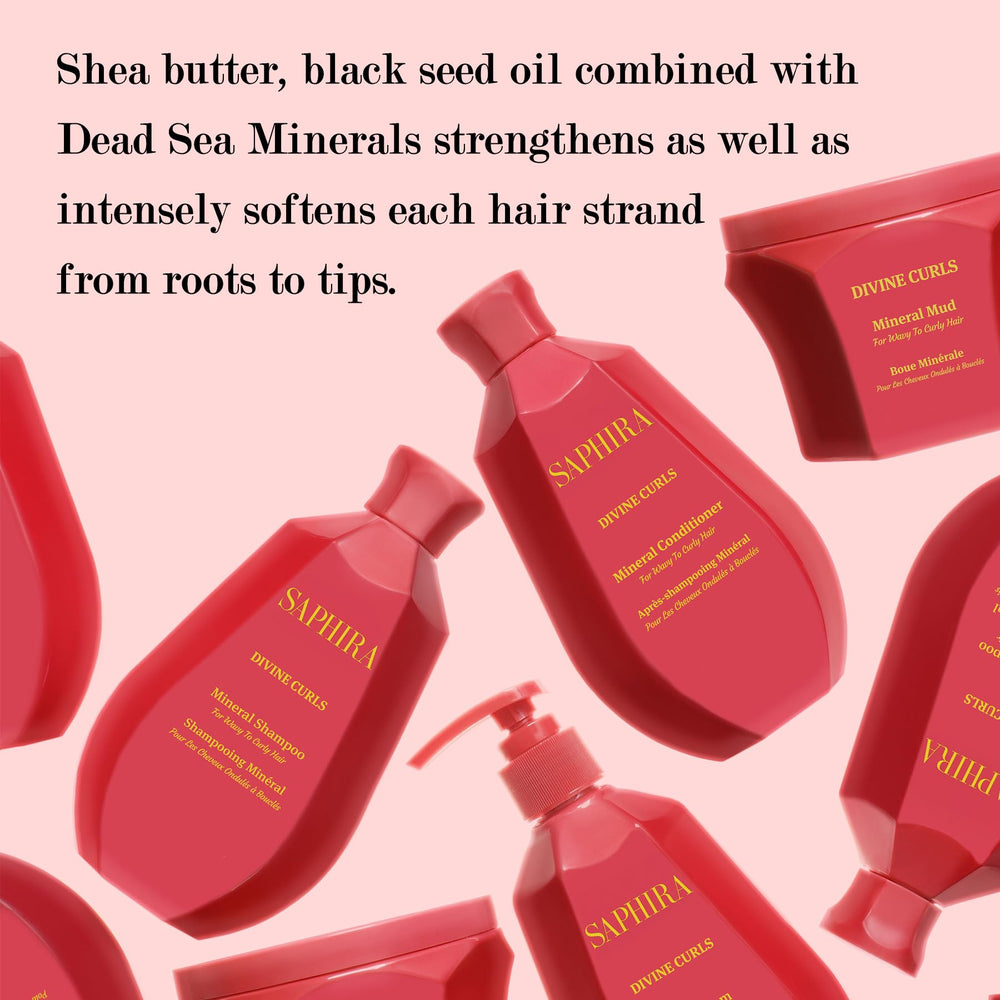 Saphira Divine Curls Conditioner in shower routine