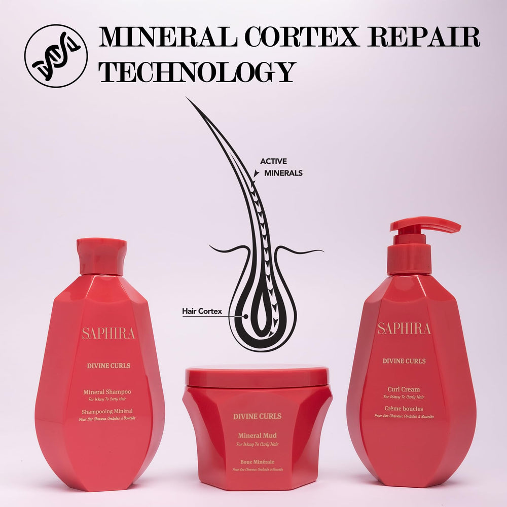 Mud application on damp hair for added texture and volume
