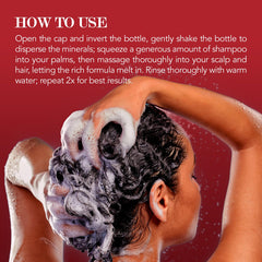 Saphira Divine Curls Shampoo fragrance closeup hints refreshing scent
