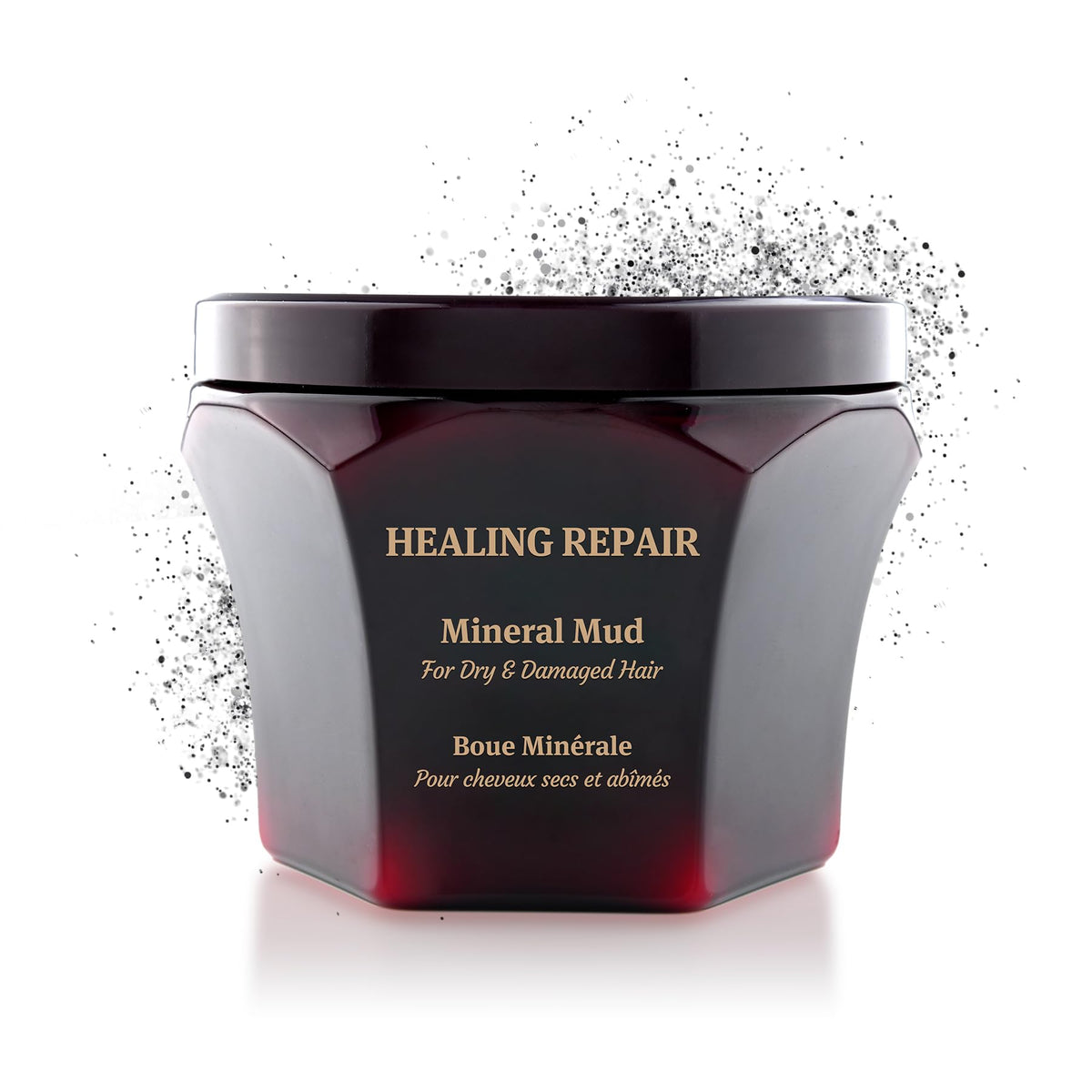 Saphira Healing Mineral Mud 8-5oz bottle nourishes hair with minerals
