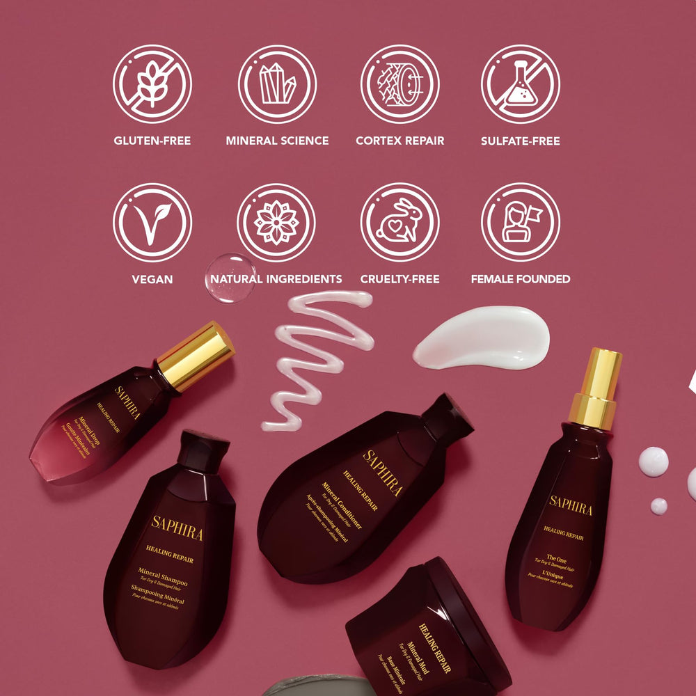 Travel-sized Saphira Healing Repair Conditioner ideal for on-the-go conditioning