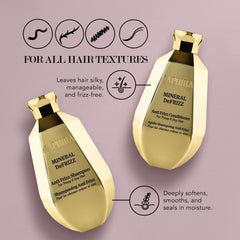 Saphira Mineral DeFrizz Conditioner bottle for sleek hair