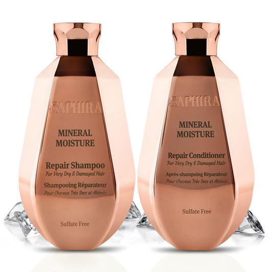 Saphira Mineral Moisture Shampoo pour for daily refreshing cleanse