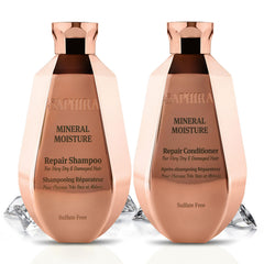 Saphira Mineral Moisture Shampoo pour for daily refreshing cleanse