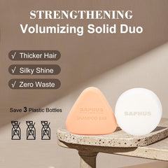 SAPHUS argan conditioner bar texture promotes detangling and natural shine