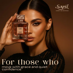 Sapil Elixir Fusion 12-hour wear close-up, long-lasting fragrance for all-day confidence.