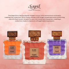 Sapil Elixir Fusion packaging outer box, premium presentation for gifting.