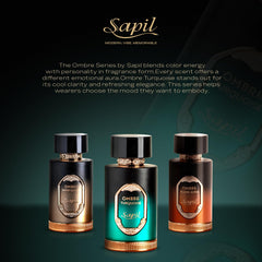 Sapil Ombre Turquoise signature embossing conveys luxury and longevity.