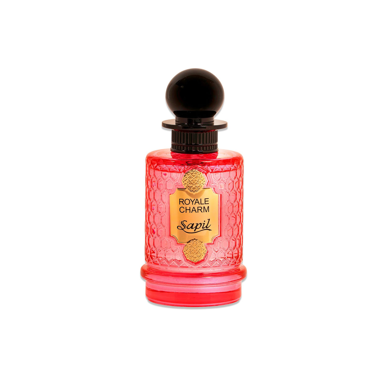Sapil Royale Charm bottle front view showing unisex fruity profile for daily wear