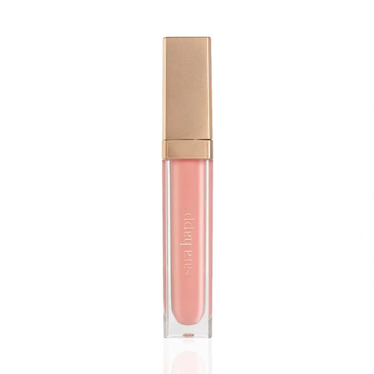 Sara Happ Ballet Slip Luxe Gloss bottle demonstrating rich lip hydration
