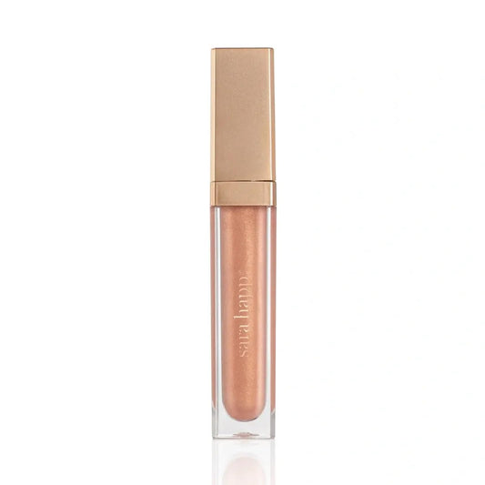 Sara Happ Rose Gold Slip Luxe Gloss bottle with subtle shimmer and hydrating formula