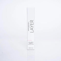 Sarah Maxwell LAYER lash brow glow swatch with natural shine