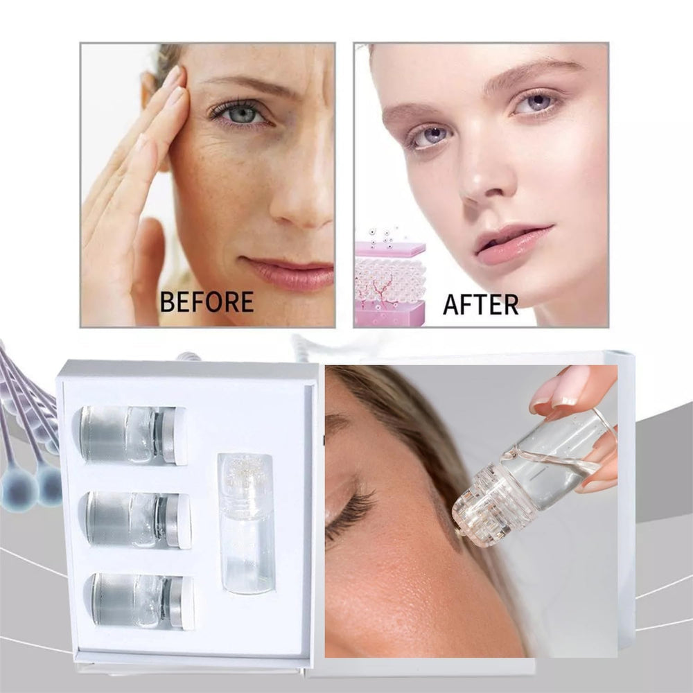 Saranova Beauty face serum stamp improving absorption and hydration.