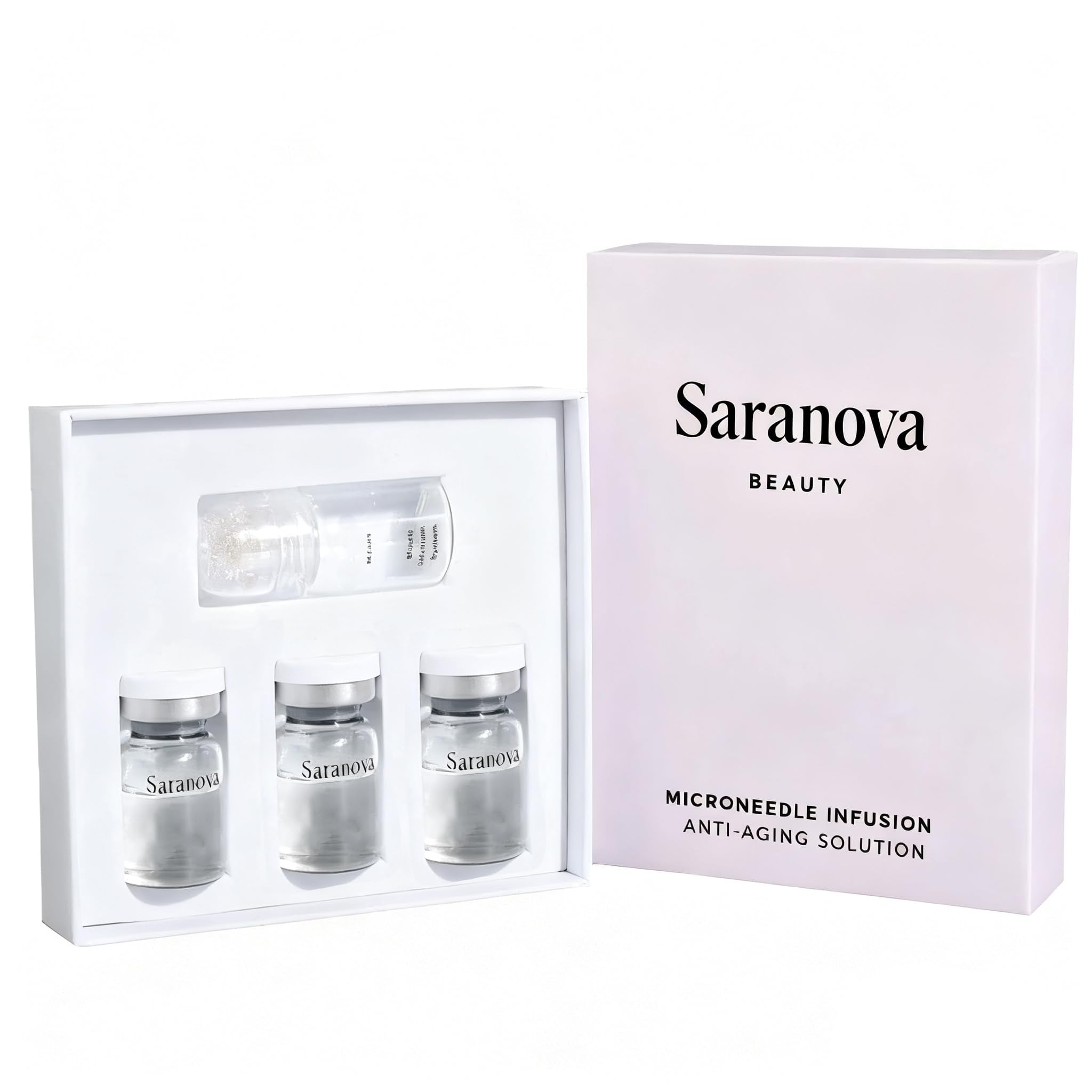 Saranova Beauty Micro Infusion System for Face delivering smoother, hydrated skin at home.