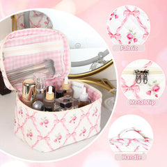 Sarrany cute cotton cosmetic bag offers soft texture and durable lining for daily use.