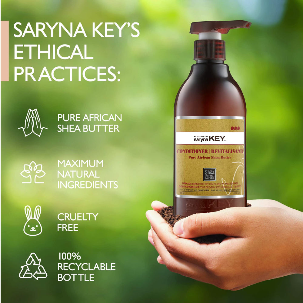 Saryna Key conditioner packaging eco-friendly design signals sustainable choice