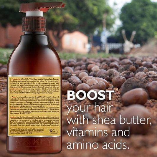 Saryna Key ingredients highlight pure African shea butter for nourishing hydration.